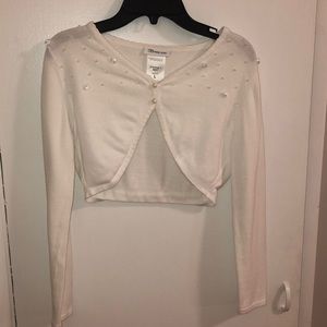 White Long-Sleeve Coverup